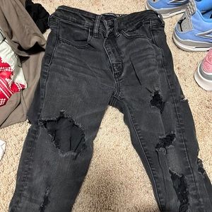 american eagle ripped jeans